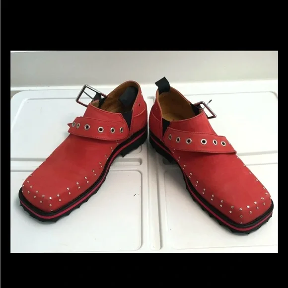 NEW John Fluevog Floyt leather slip on buckle shoes men size 5 women 7 - Picture 7 of 9